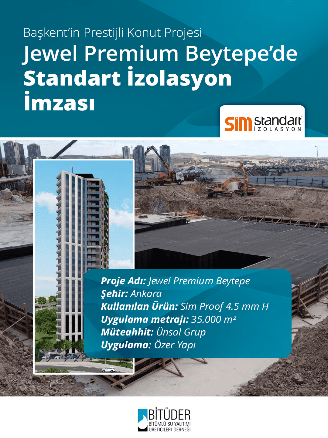 Bakentin Prestijli Konut Projesi Jewel Premium Beytepede Standart zolasyon mzas
